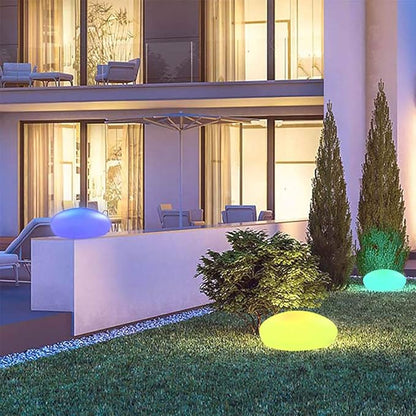 Elegant Outdoor Cobblestone LED Garden Light