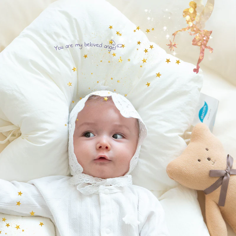 Baby Pillow Newborn Sleep Support Cotton Soft Infant Cushion