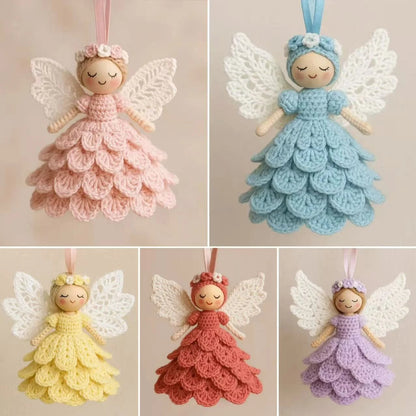 Crochet Kit DIY Craft Angel Ornament Handmade Decorative Set