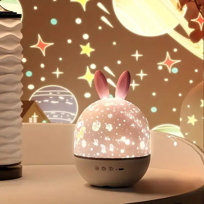 Star Projector Night Light | Soothing Galaxy Ceiling for Kids