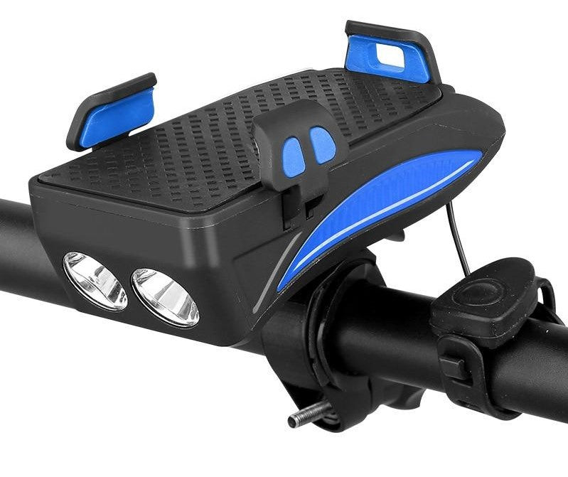 4-in-1 Bike Gadget | Phone Holder, Light & Power Source