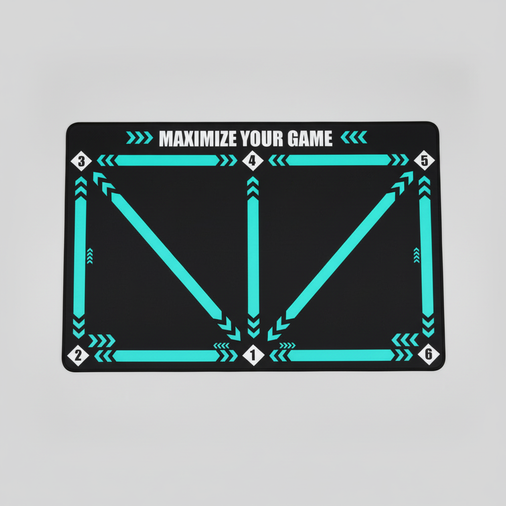 Football Training Mat Non Slip Skill Practice Footwork Pad