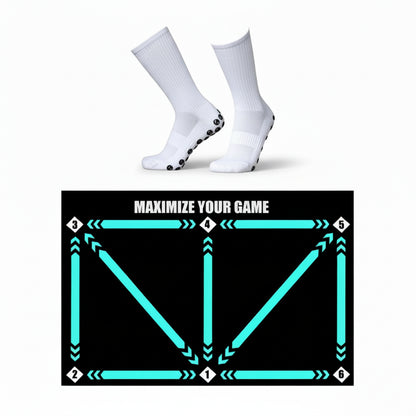 Football Training Mat Non Slip Skill Practice Footwork Pad