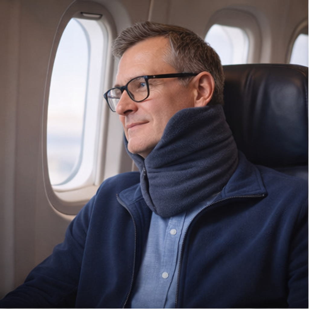Travel Pillow | Supportive Neck Wrap for Resting Upright