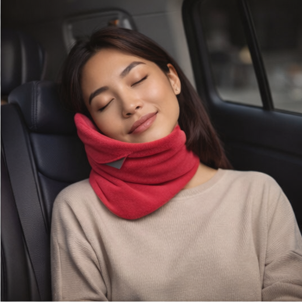 Travel Pillow | Supportive Neck Wrap for Resting Upright
