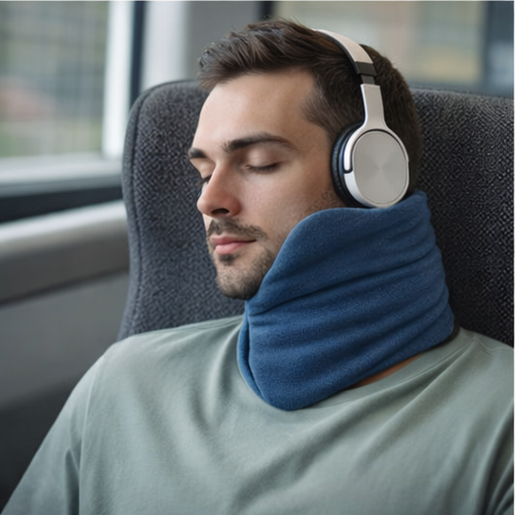Travel Pillow | Supportive Neck Wrap for Resting Upright