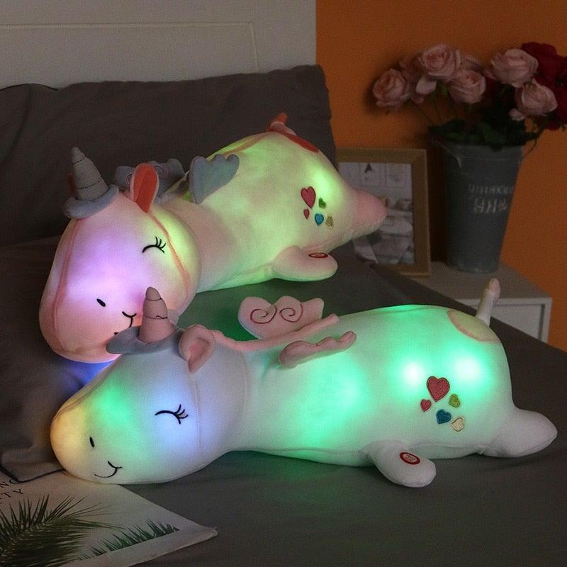 Light-Up Unicorn Plush | Soft rainbow night glow