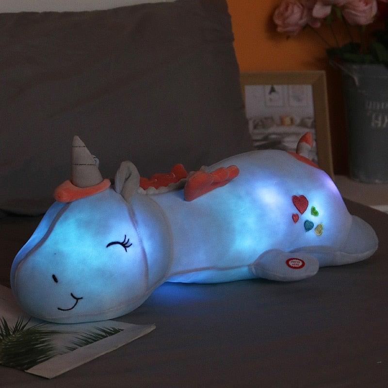 Light-Up Unicorn Plush | Soft rainbow night glow