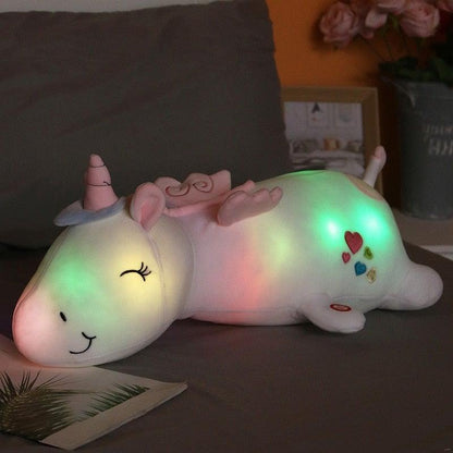 Light-Up Unicorn Plush | Soft rainbow night glow