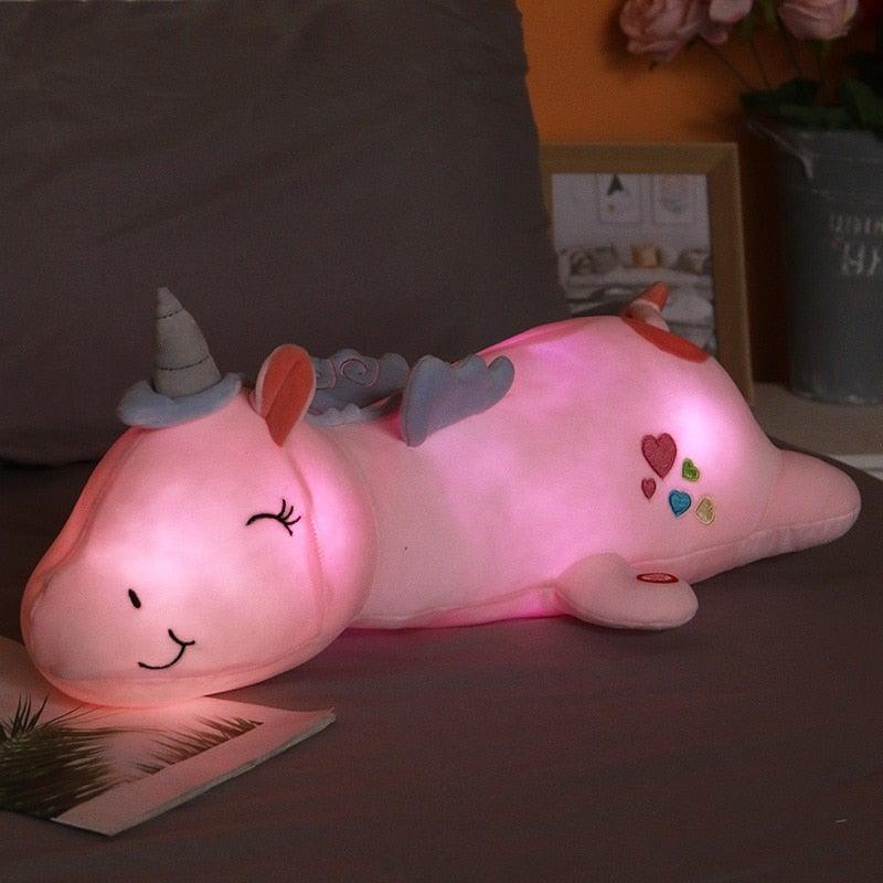 Light-Up Unicorn Plush | Soft rainbow night glow