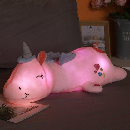 Light-Up Unicorn Plush | Soft rainbow night glow
