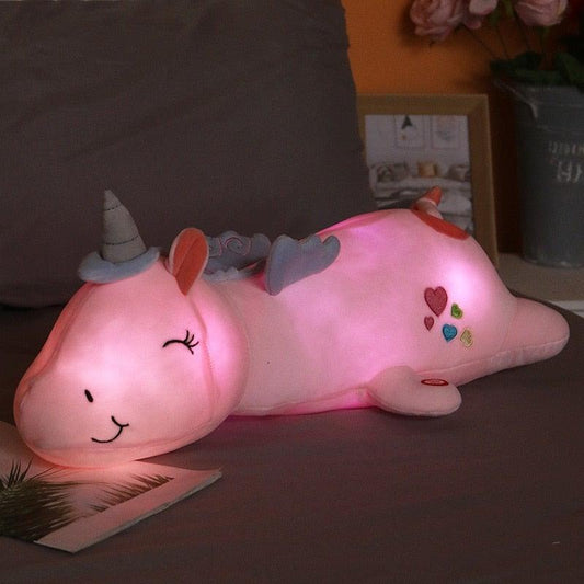 Light-Up Unicorn Plush | Soft rainbow night glow