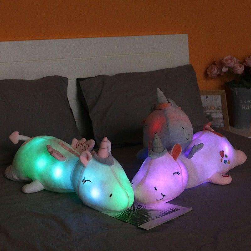 Light-Up Unicorn Plush | Soft rainbow night glow