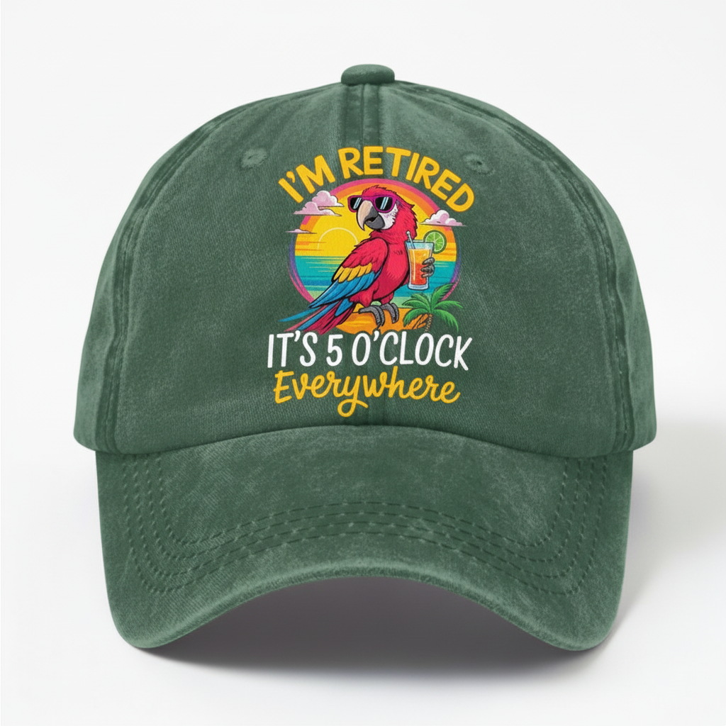 Parrot Graphic Cap Fun Relaxed Design