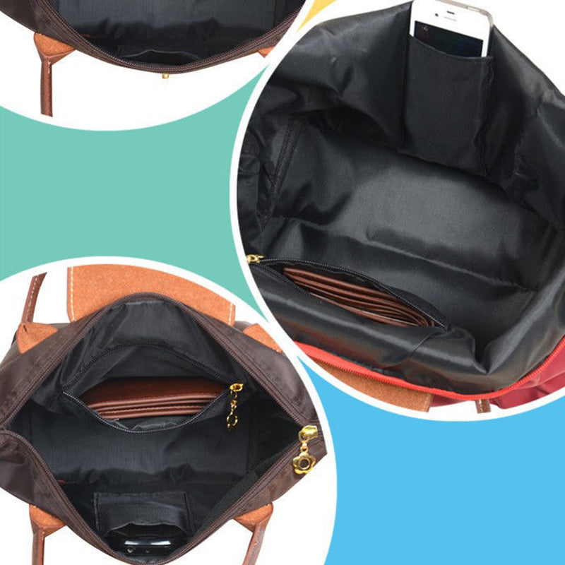 Crossbody Bag Oxford Style Faux Leather Shoulder Bag for Daily Use