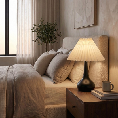 Modern Pleated Shade Table Lamp