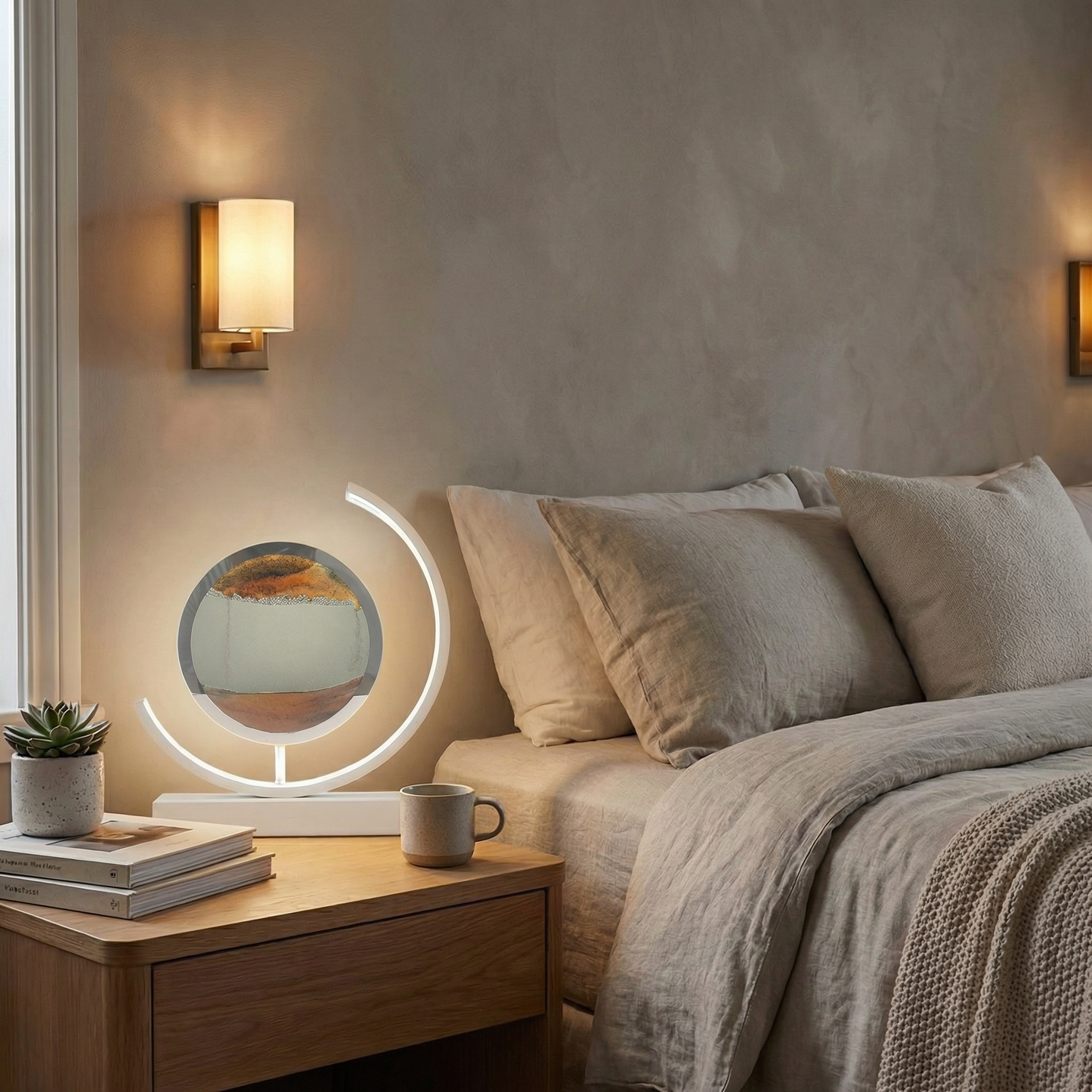 3D Quicksand Art Table Lamp