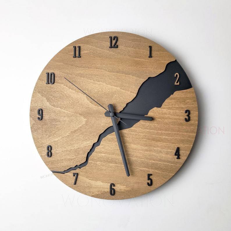 Wooden Wall Clock | Minimalist Natural Design