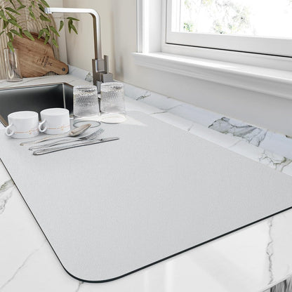 Quick-Dry Dish Drying Mat | Absorbent Countertop Drainer