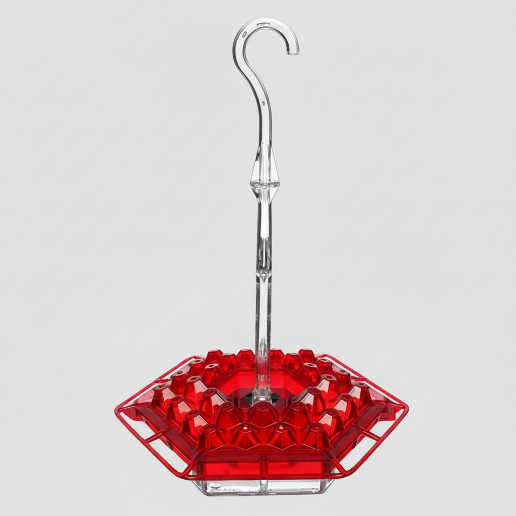 Hummingbird Feeder Clear Base Flower Ports