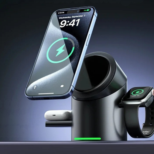 Wireless Charger Magnetic Fast Charging Metal Stand