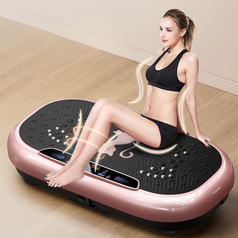 Vibration Plate Exercise Machine Compact Full Body Fitness Platform
