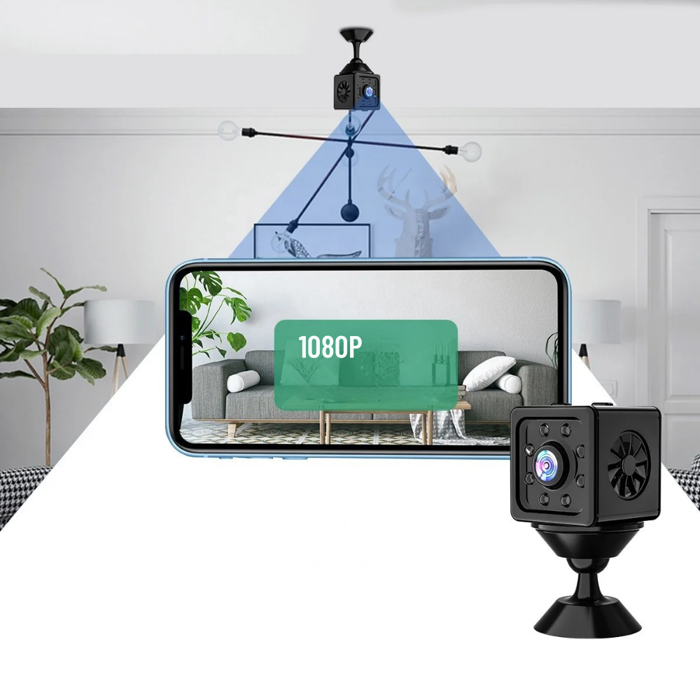 Security Camera Mini Wireless WiFi 1080P Night Vision Monitor