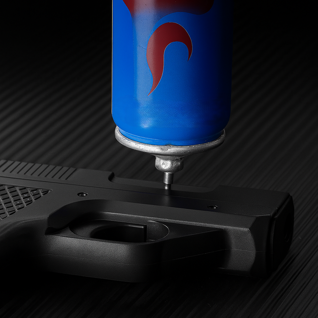 Butane Lighter Jet Flame Metal Gun Style with Storage