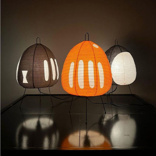 Japanese Paper Table Lamp | Retro Rice Paper Lighting