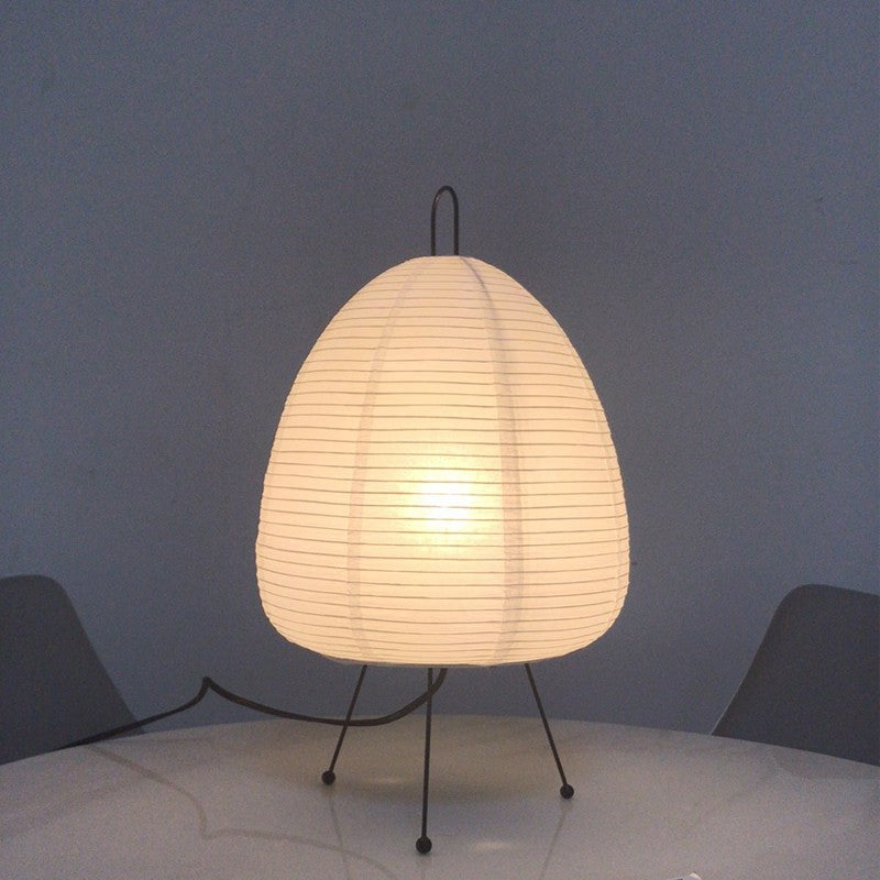 Japanese Paper Table Lamp | Retro Rice Paper Lighting