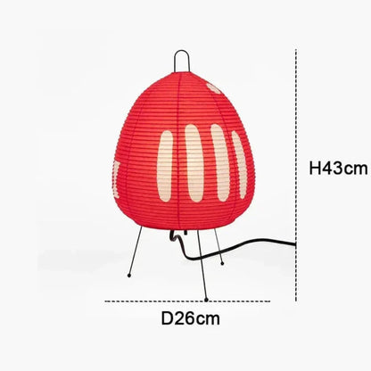 Japanese Paper Table Lamp | Retro Rice Paper Lighting