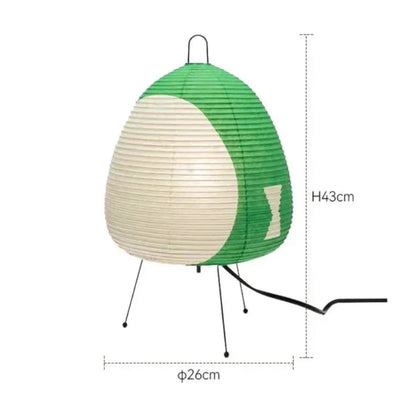 Japanese Paper Table Lamp | Retro Rice Paper Lighting