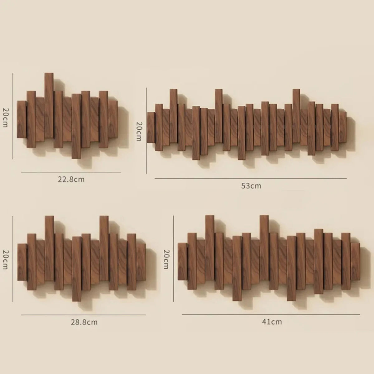 Piano Wood Wall Coat Rack | Elegant Nordic Hanging Storage