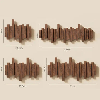 Piano Wood Wall Coat Rack | Elegant Nordic Hanging Storage