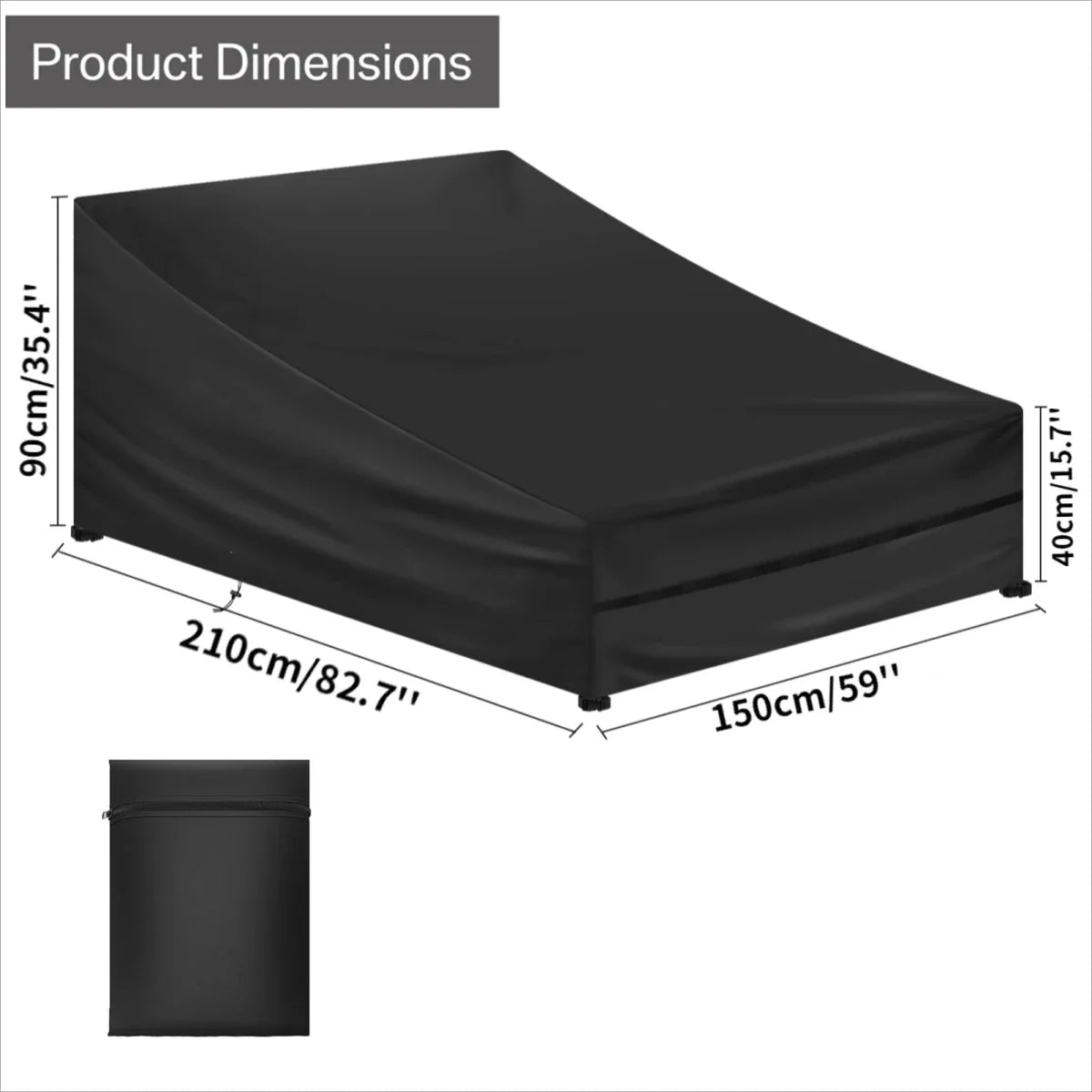 Chaise Lounge Cover Heavy Duty Outdoor Patio Furniture Protector