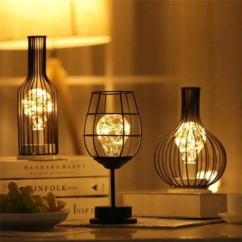 Bottle-Shape Bedside Lamp | Warm Decorative Glow