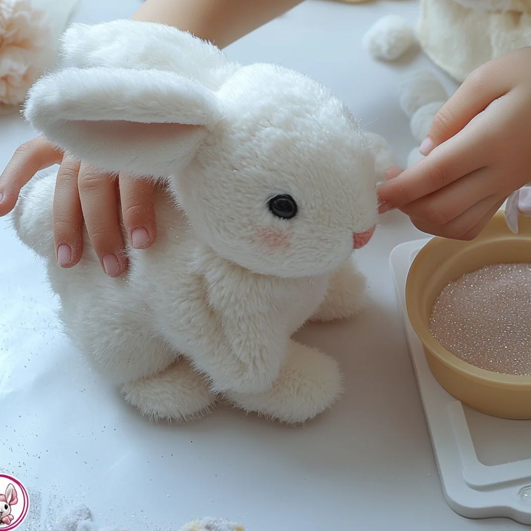 Realistic Plush Bunny | Soft Interactive Toy
