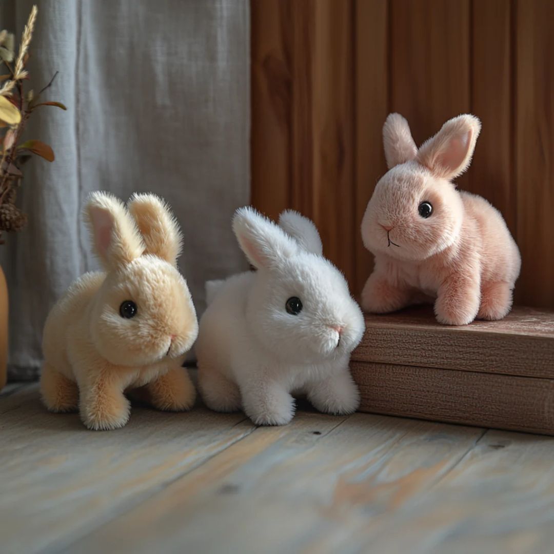 Realistic Plush Bunny | Soft Interactive Toy