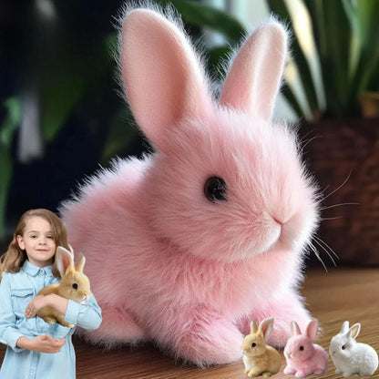 Realistic Plush Bunny | Soft Interactive Toy