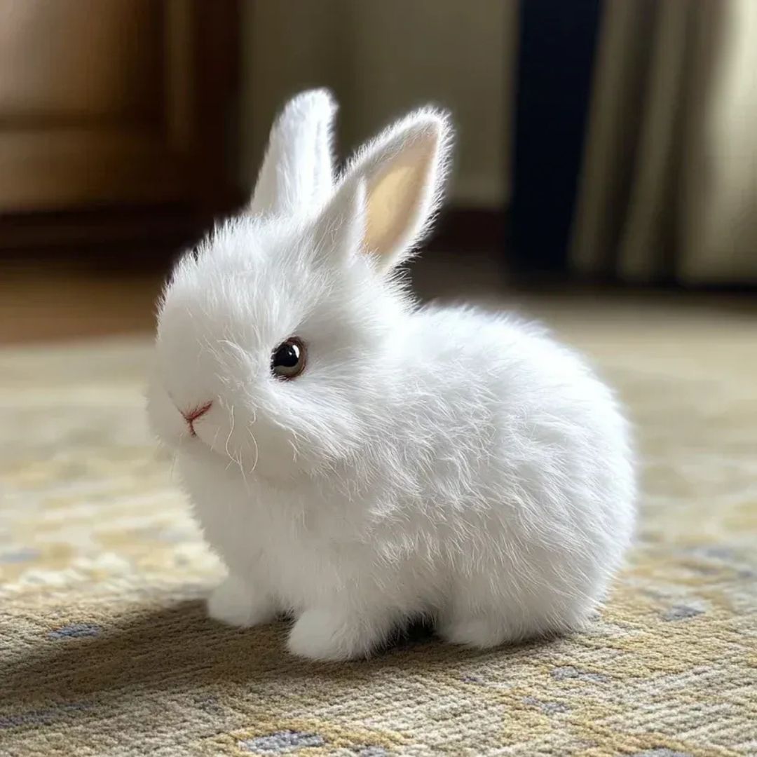 Realistic Plush Bunny | Soft Interactive Toy