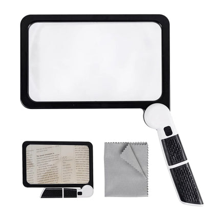 Magnifying Glass LED Foldable 5X Zoom with 48 Adjustable Lights for Reading & Hobbies