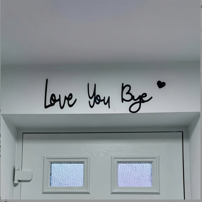 Love You Bye Plastic Door Frame Valentines Day Decor