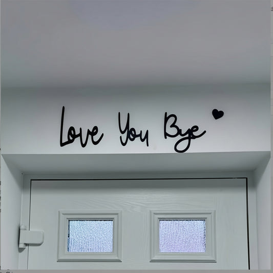 Love You Bye Plastic Door Frame Valentines Day Decor