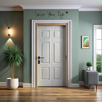 Love You Bye Plastic Door Frame Valentines Day Decor