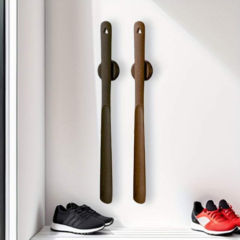 Shoe Horn Long Handle Ergonomic Metal Shoe Helper Tool Easy Wear Aid