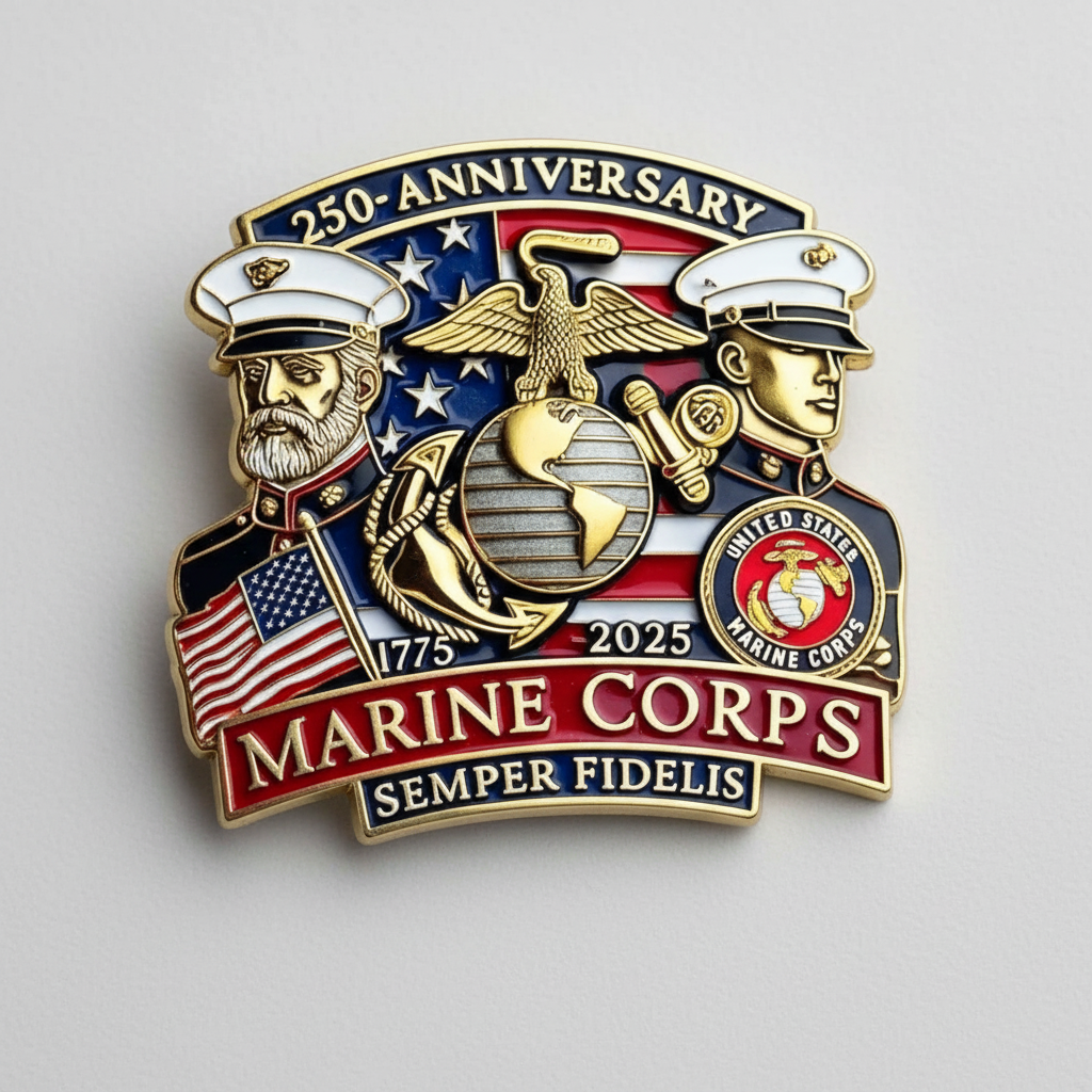 Navy Marine Corps Badge Commemorative Emblem
