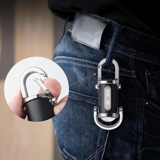 Flashlight Mini Keychain Rechargeable LED Pocket Light