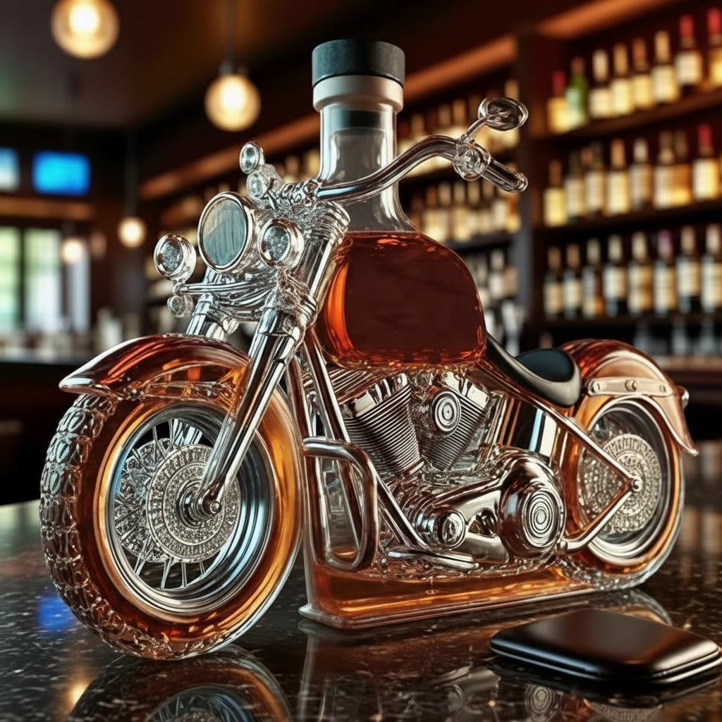 Motorcycle Decorative Alcohol Bottle Drinkware