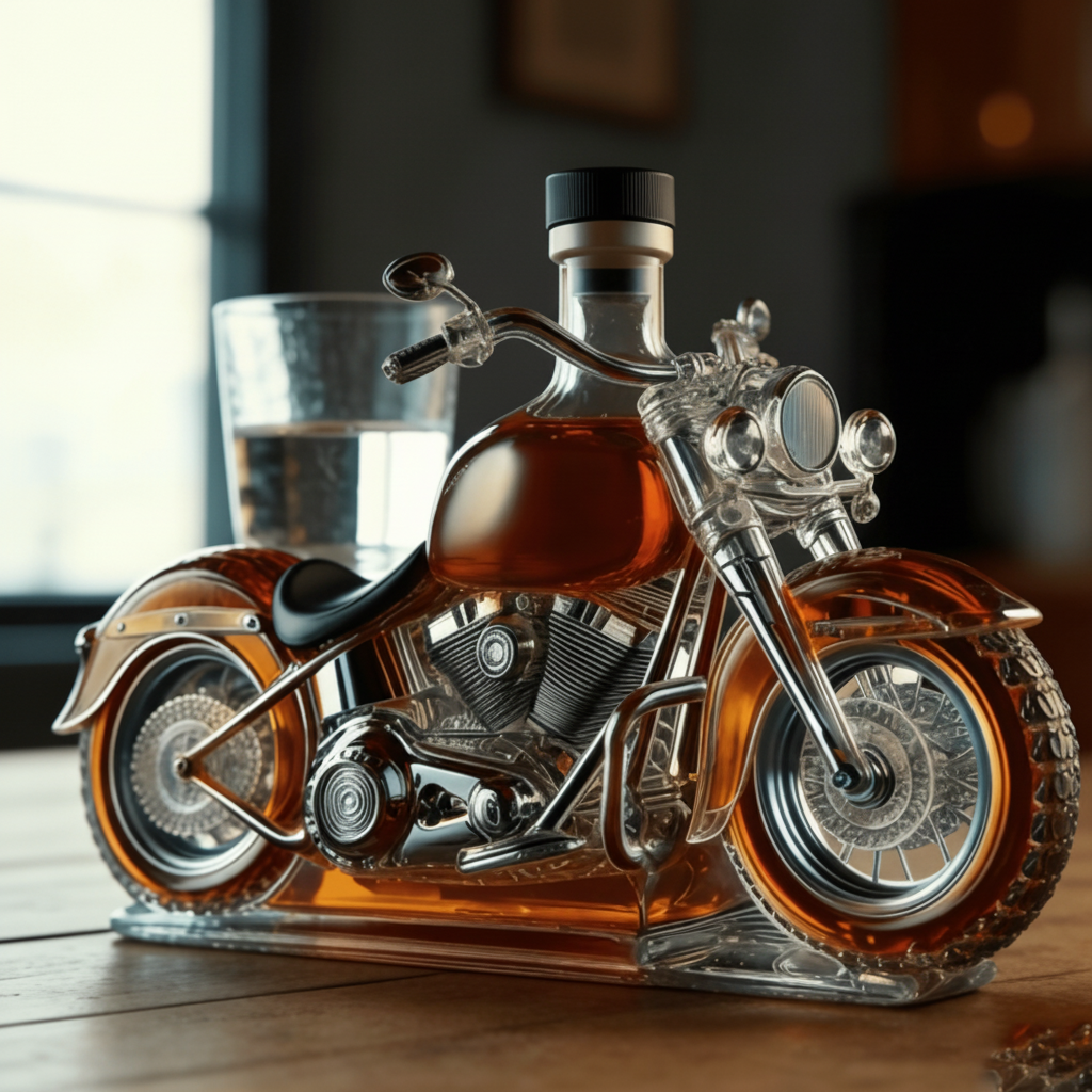 Motorcycle Decorative Alcohol Bottle Drinkware