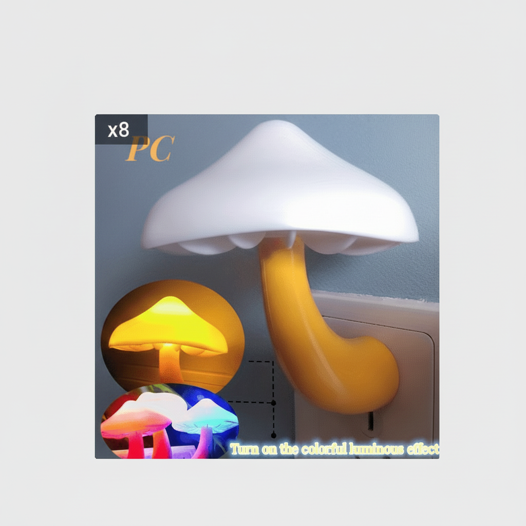 Lamps Mushroom LED Night Light Automatic Touch Sensor